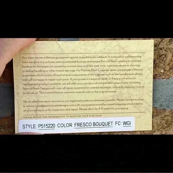 PATRICIA NASH FRESCO BOUQUET SOLARO
LEATHER TOTE - Picture 16 of 16